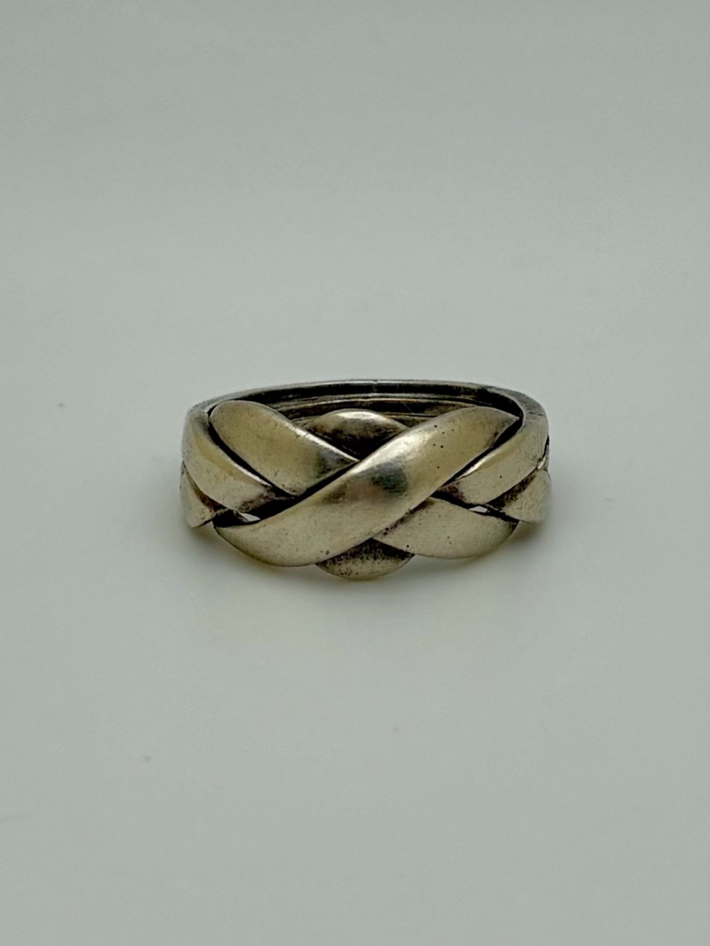 Vintage Silver puzzle ring